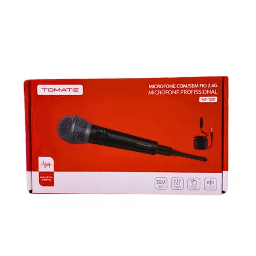 MICROFONE S/FIO-C/FIO TOMATE MT-1201