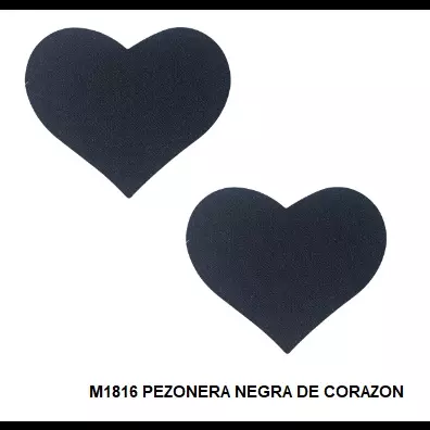 PEZONERA NEGRA CORAZON M1816