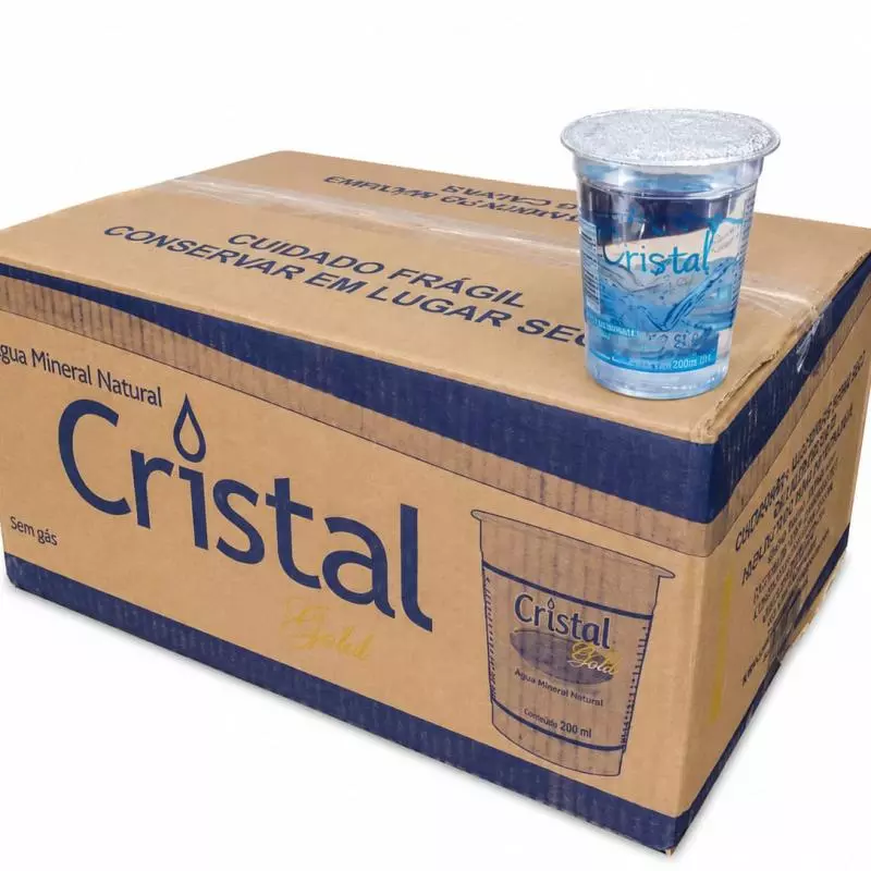 Caixa de copo 200ml - Cristal