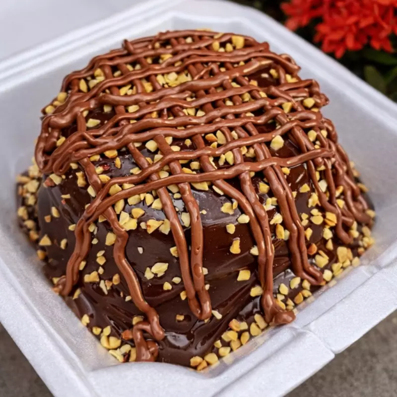 Mini vulcão de Ferrero Rocher