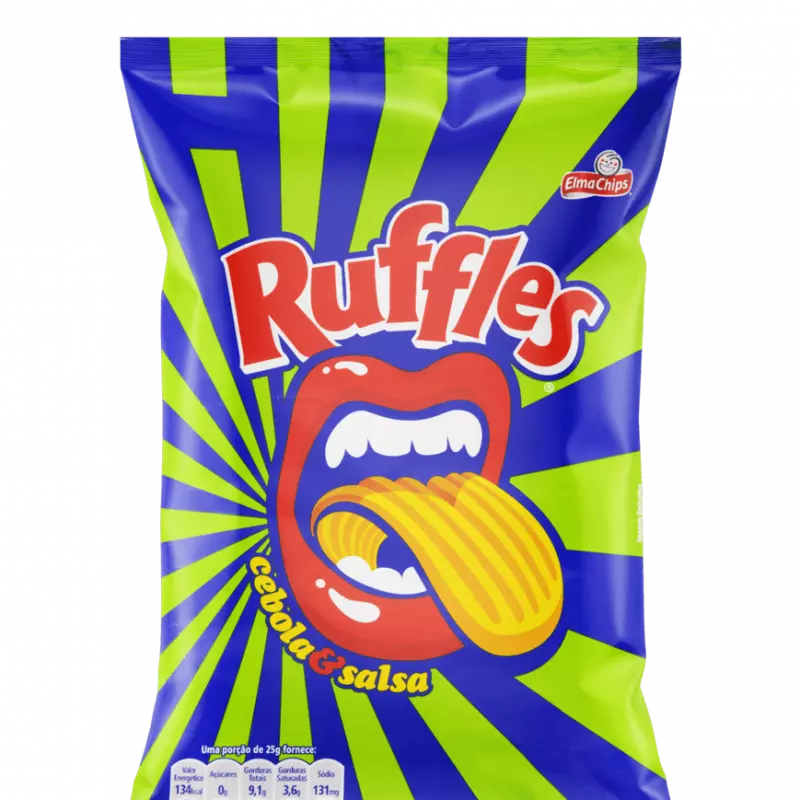 BATATA RUFFLES CEBOLA E SALSA 76G