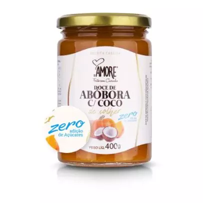 1487-Doce de Abóbora c/ Coco - Zero