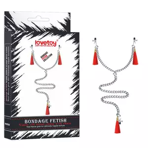 NIPPLE CLIT TASSEL CLAMP WITH  CHAIN