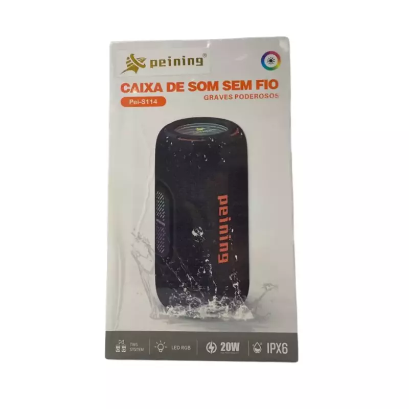 CAIXA DE SOM PEINING 20W PEI-S114