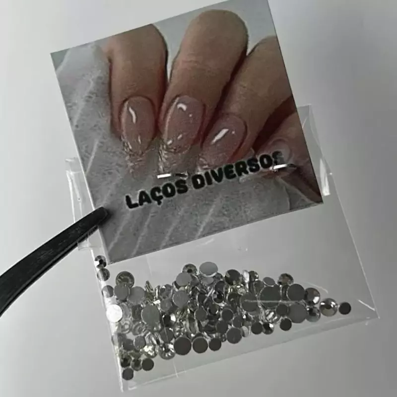 Strass Prata 3D N•47