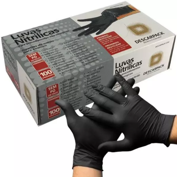 Luva descartavel