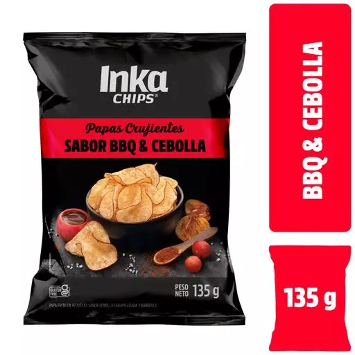 INKA CHIPS BBQ Y CEBOLLA 135GR