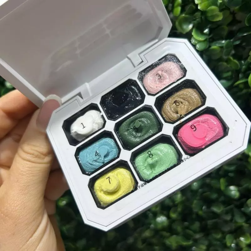 Paleta  9 Cores Desenhos 6D