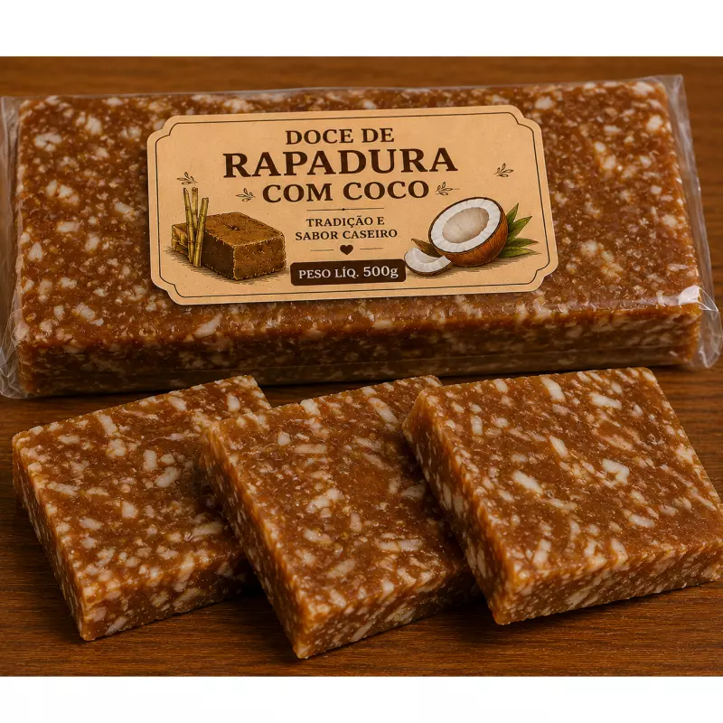 Rapadura com coco