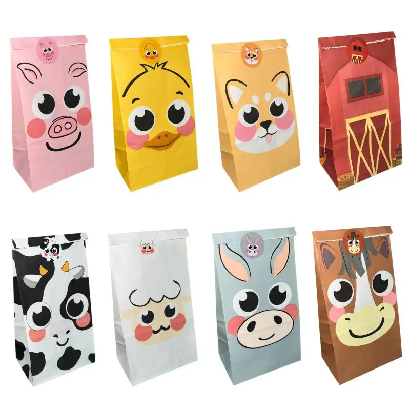 24 BOLSAS ANIMALES GRANJA (12x8X22)