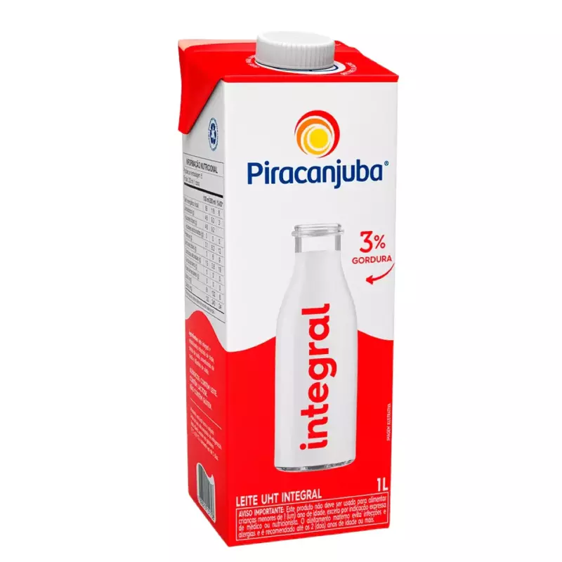 leite integral piracanjuba 1L
