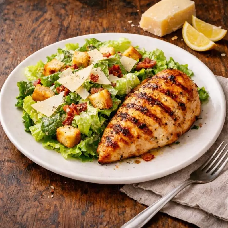 Frango grelhado com Caesar