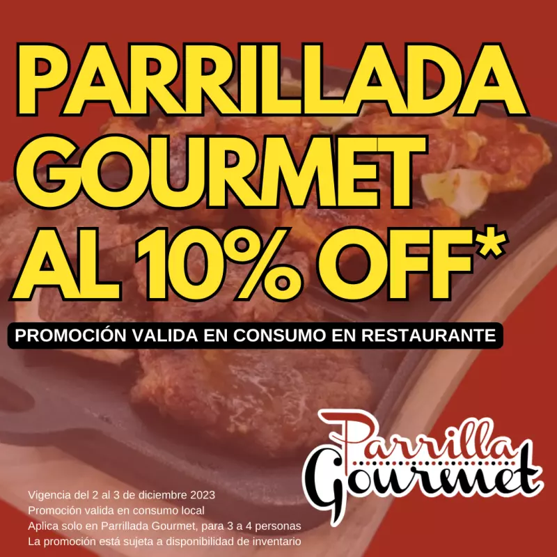 Parrillada Gourmet al 10% off