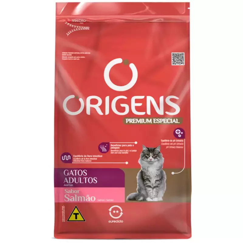Origens Gatos Salmão
