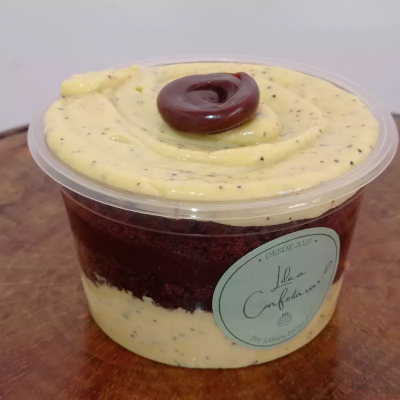 Bolo de Pote ChocoMara c/Brigadeiro