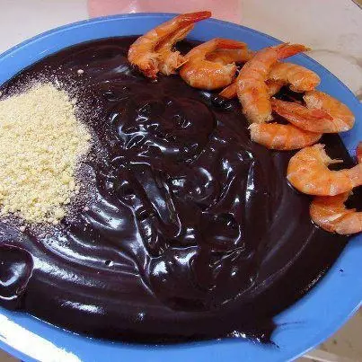 Porcao de  Açai +camarao salgado