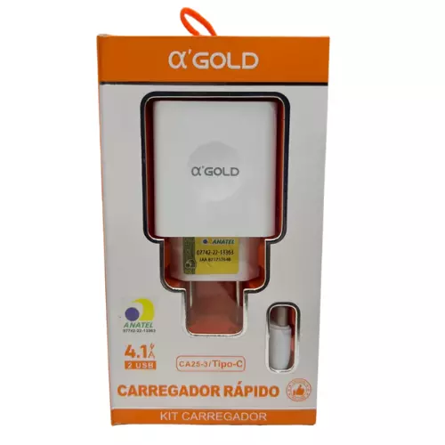 CARREGADOR GOLD TIPO-C CA25-3