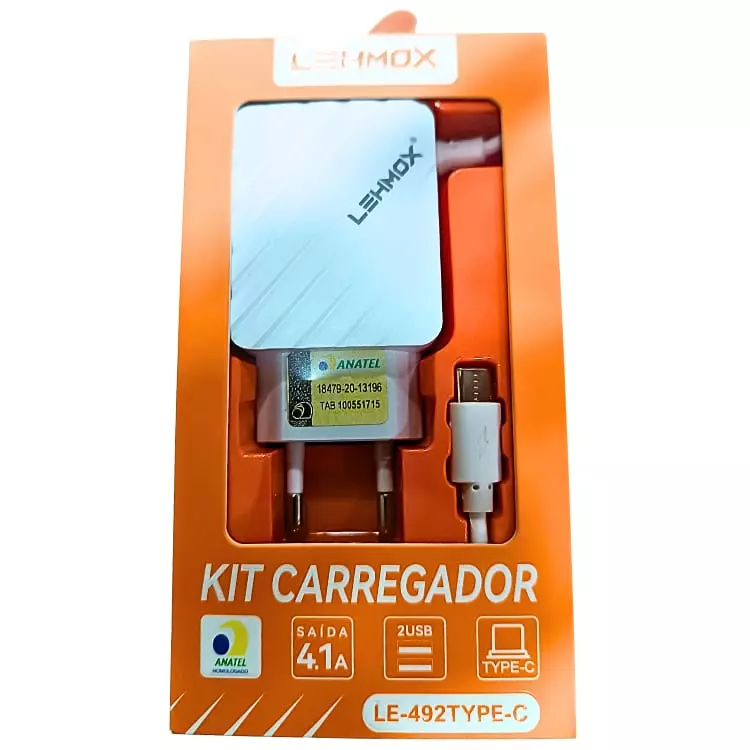 CARREGADOR LEHMOX TIPO-C LE-492