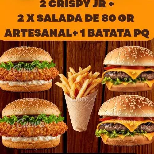 2 CHICKEN JR E 2 SALADA (80G)