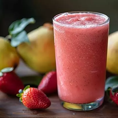 AGUA DE FRESA CON GUAYABA 🍓