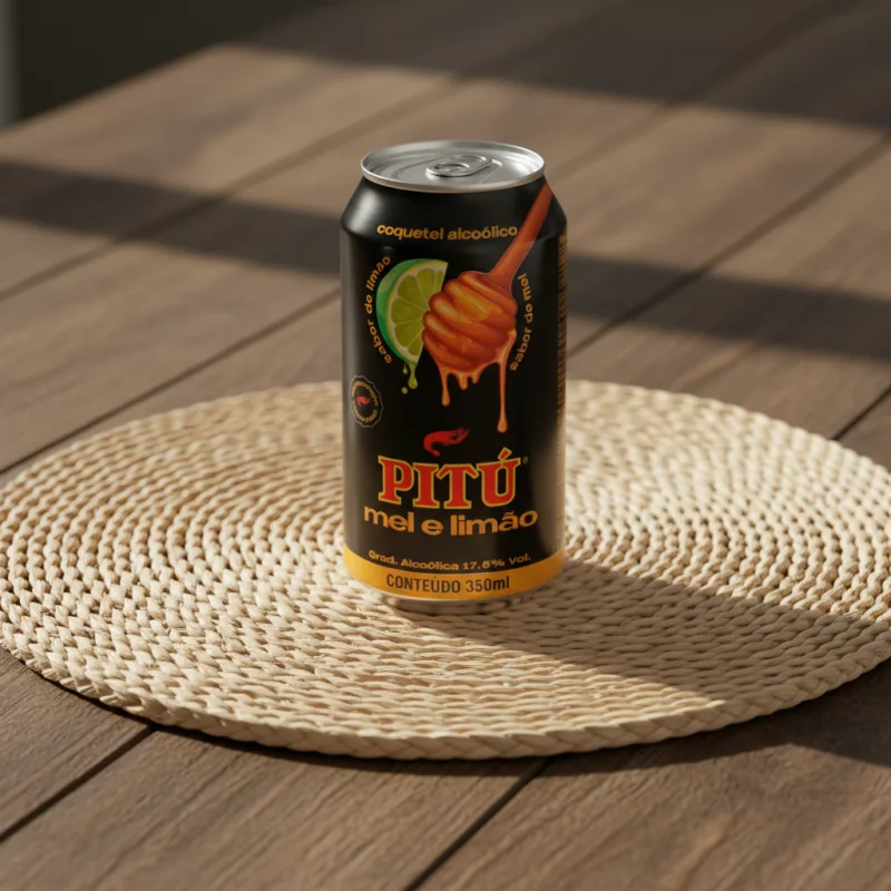 CACHAÇA PITU MEL E LIMAO 350 ML
