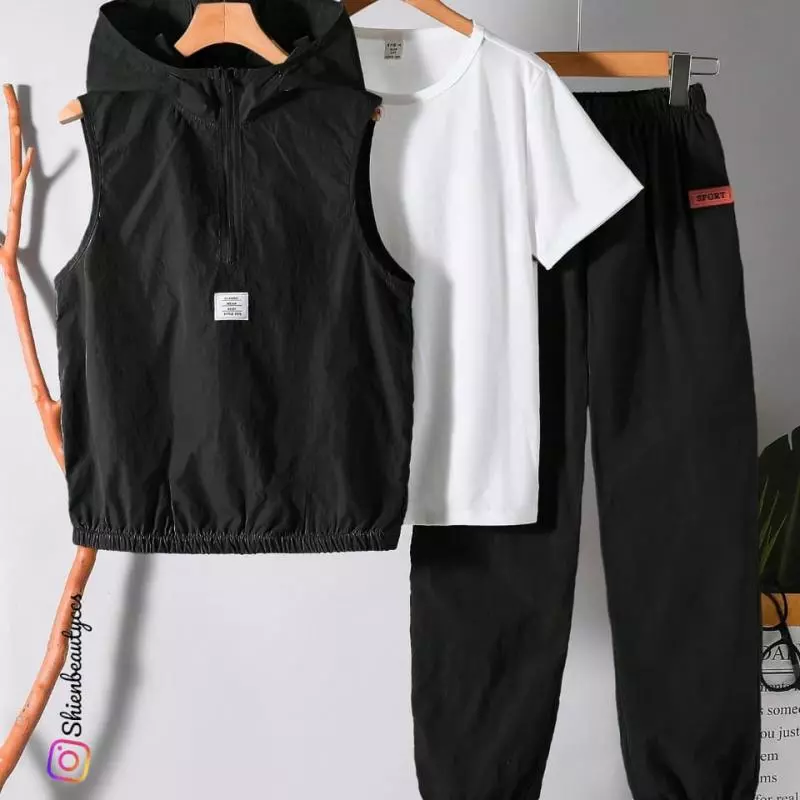 Conjunto Mono, Chaleco y Franela