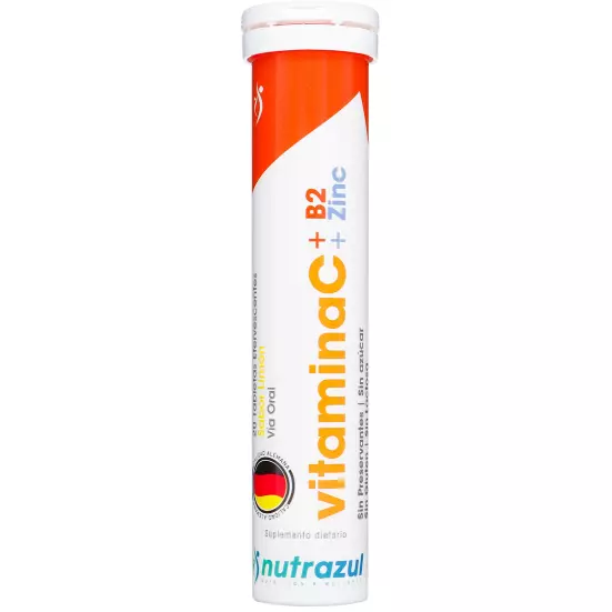 VITAMIN C+ZIN+B2 NUTRAZUL 20 TAB