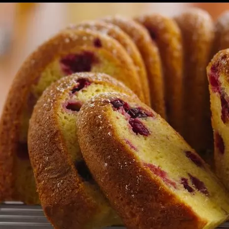 Queque de arándanos y nueces