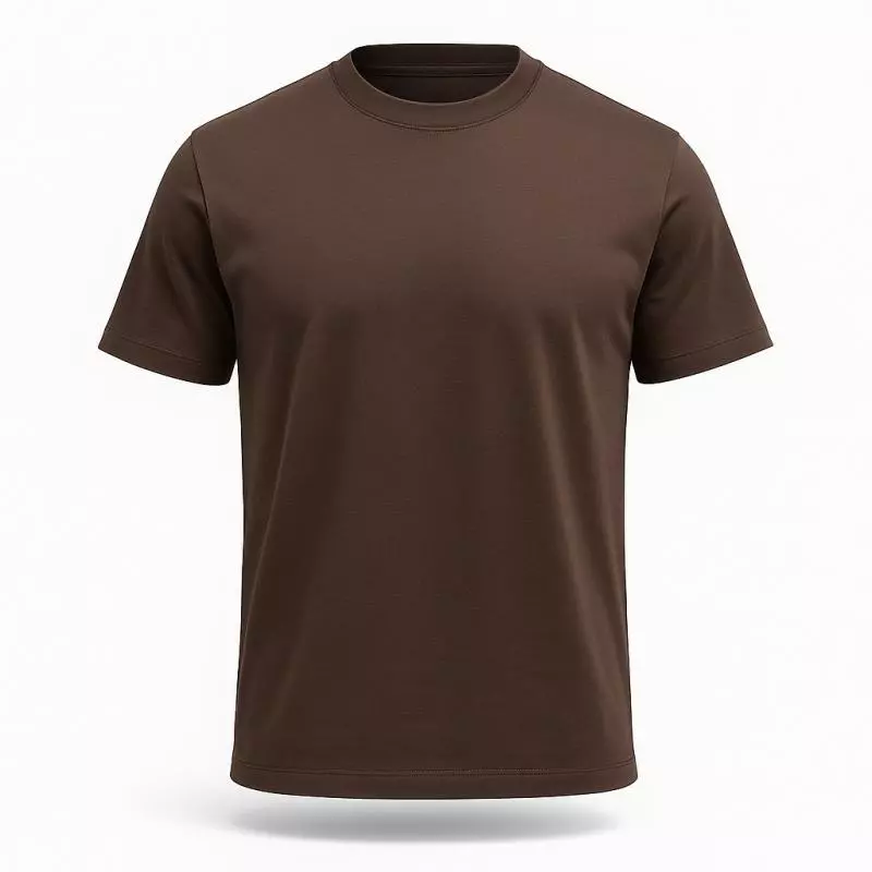Camiseta  Básica Marrón Chocolate