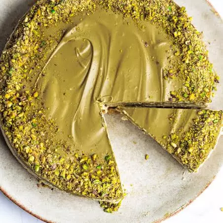 •Cheescake de crema de Pistacho