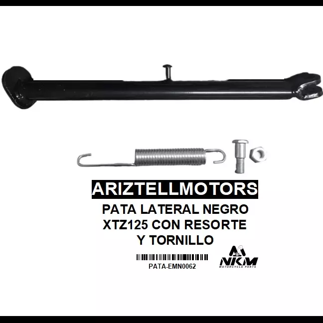 PATA LATERAL XTZ125 CON RESORTE Y TO