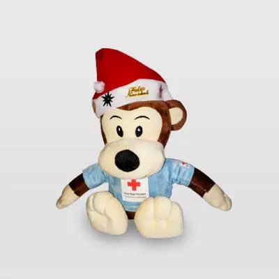 Peluche mono navideño