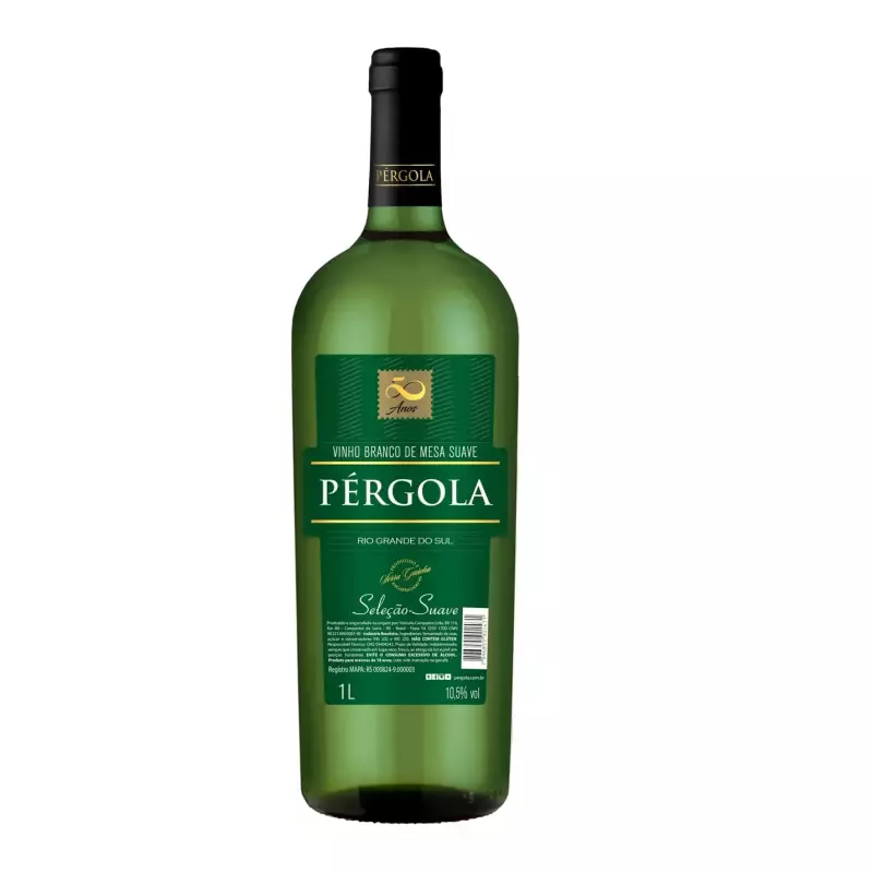 Vinho Pergola Branco Suave 1L