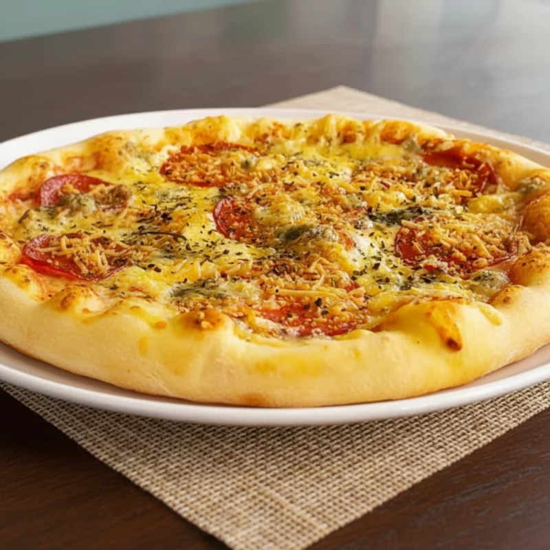 Pizza Tres quesos Peperoni