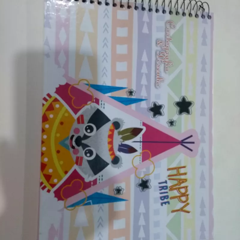 Caderno de Desenho Happy tribe