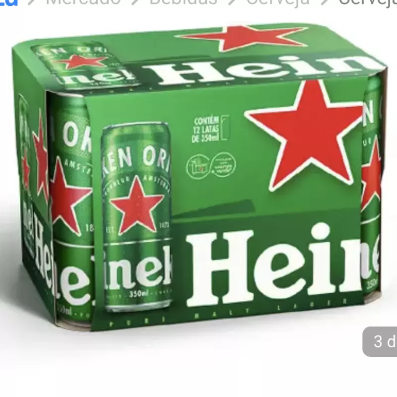 Cerveja Heineken 350ml 12und