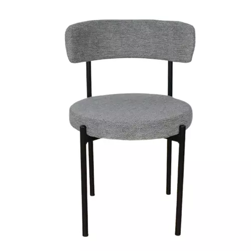 Silla Tivoli Chenille Gris Claro