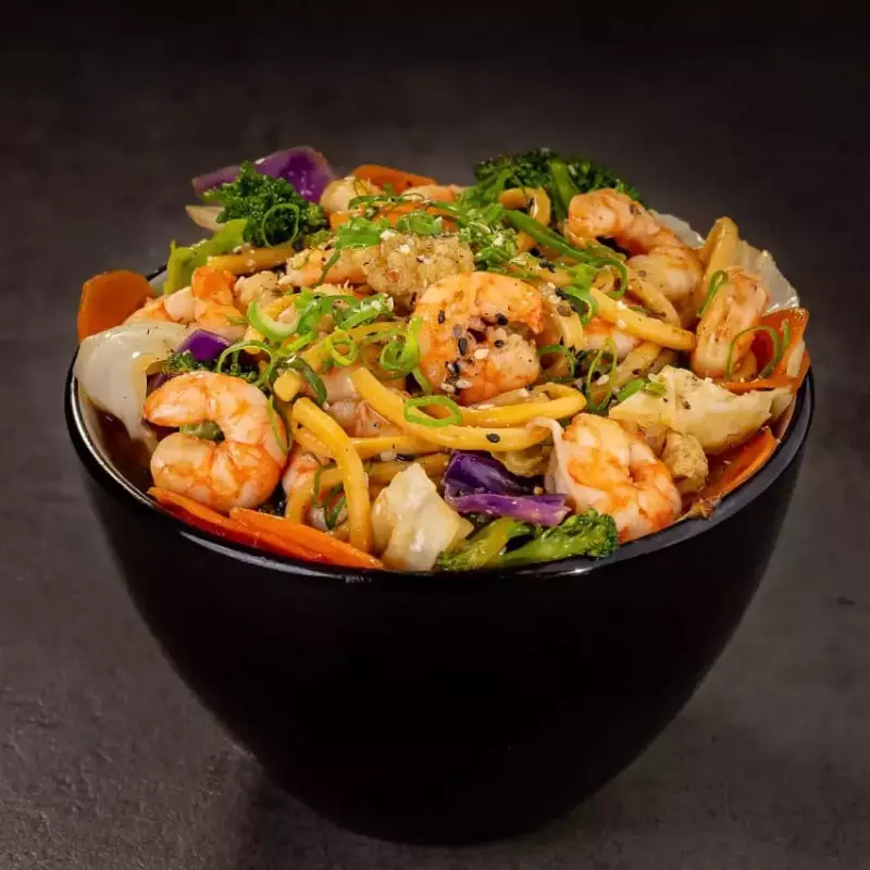 Yakisoba de Camarão