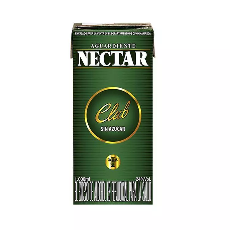 Aguardiente nectar Verde litro x 1000ml