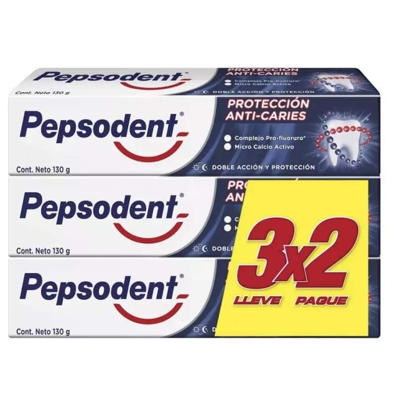 Pepsodent Anti caries 3x130grs