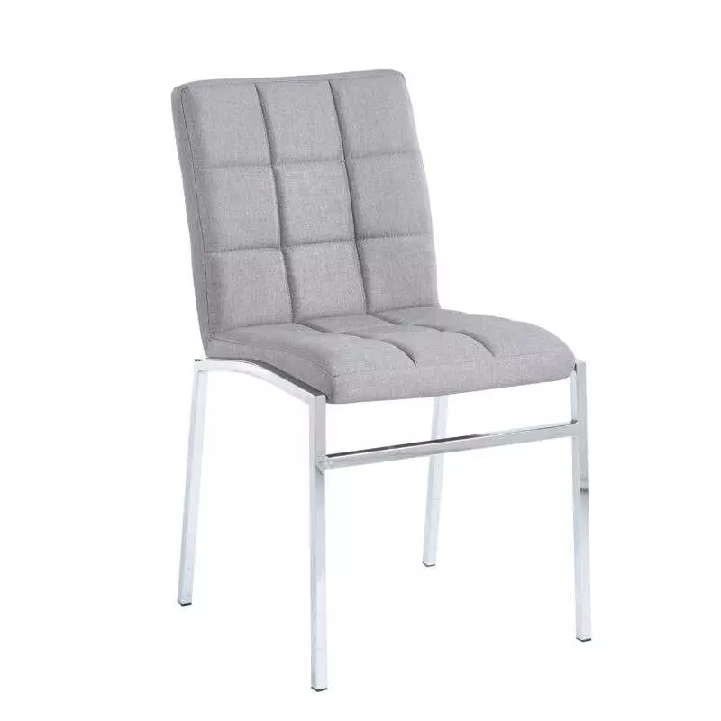 Silla Capitone Tapizado lino gris
