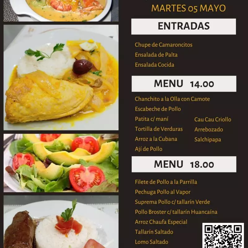 Menú 18.00 soles