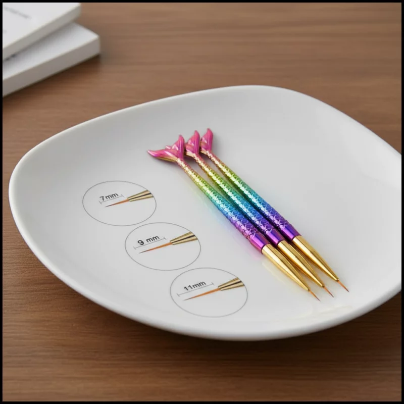 Juego de (3) pinceles cola de sirena