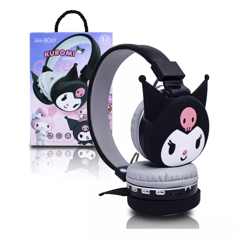 Clave: 806Y Headset Kuromi Negro