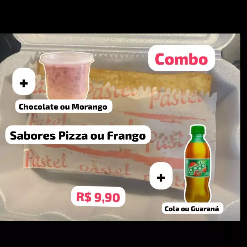 Pastel c/ sorvete e goob