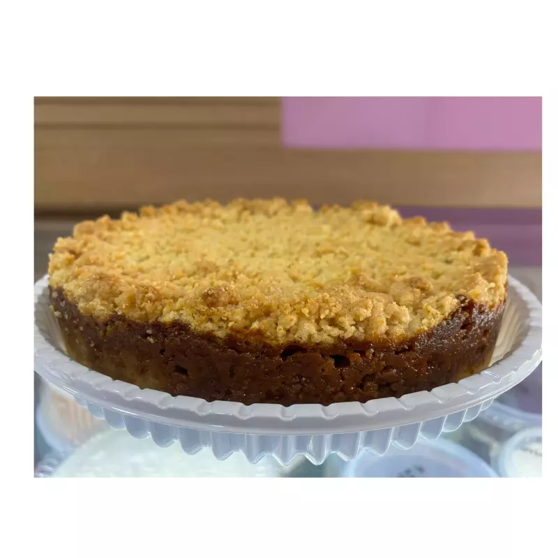 Cuca de Doce de leite com Abacaxi