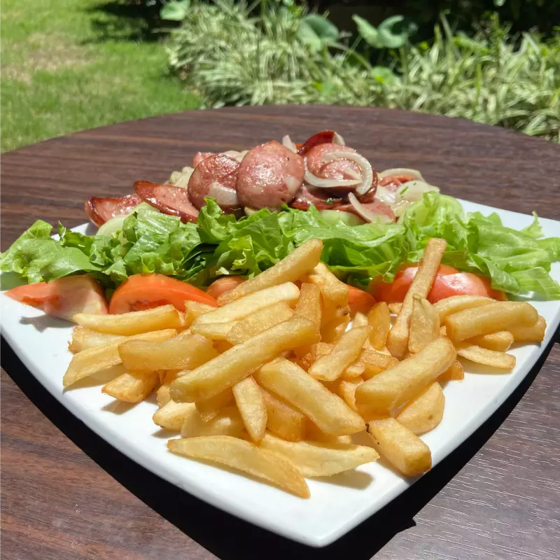 Calabresa com Fritas