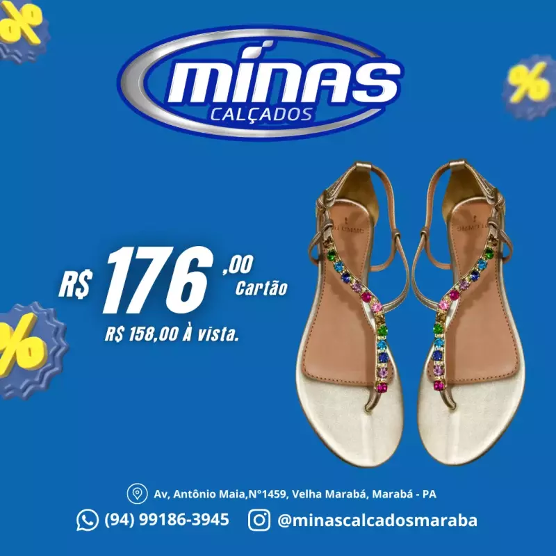 Sandália Dourada RF:13125