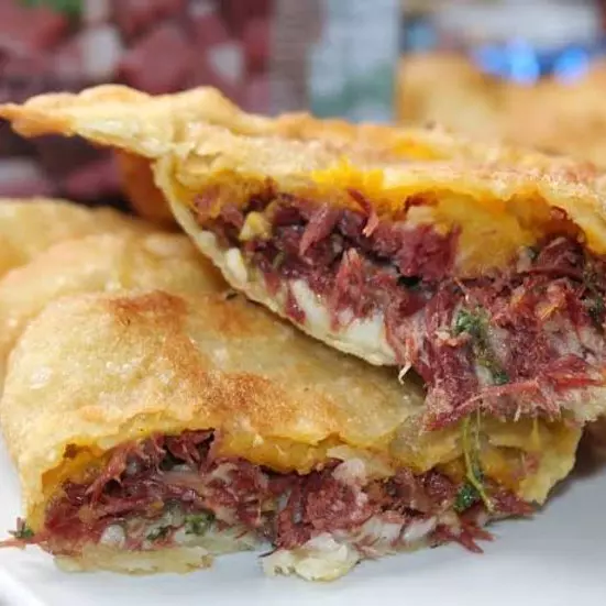 Carne seca com Queijo