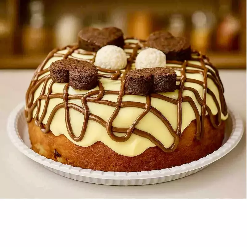 Bolo Vulcão de Ninho c/ Nutella 990g